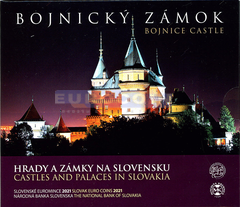 Словакия Набор Евро 2021 Замок в Бойнице (8 монет)