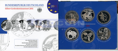 Германия набор 10 евро 2011 (6 монет)