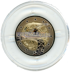 Франция 2 евро 2024 Эйфелева башня PROOF (REVERSE)