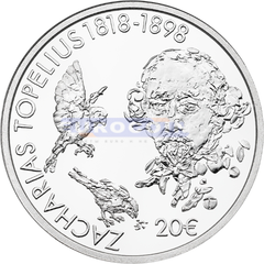 Финляндия 20 евро 2018 Захариас Топелиус