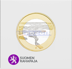 Финляндия 5 евро 2018 Ландшафты Пункахарью PROOF