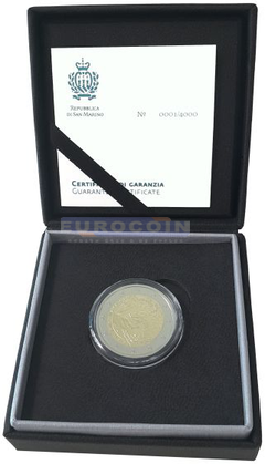 Сан-Марино 2 евро 2026 Франциск Ассизский PROOF (REVERSE)