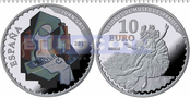 Испания 10 евро 2017 «Грис и Дега»