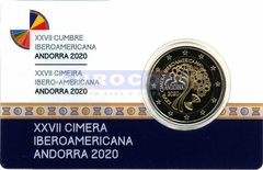 Андорра 2 евро 2020 Иберо-американский самит PROOF