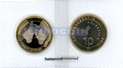 Швейцария 10 франков 2012 Коровьи бои