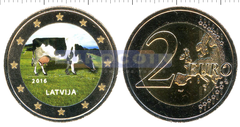 Латвия 2 евро 2016 Корова (C)