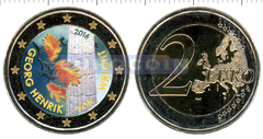 Финляндия 2 евро 2016 Георг Хенрик фон Вригт (C)