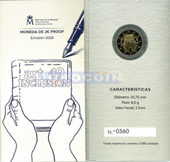 Испания 2 евро 2026 Испания и инвалидность PROOF
