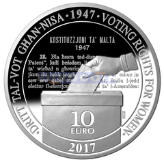 Мальта 10 евро 2017 Избирательное право
