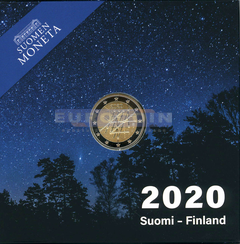 Финляндия 2 евро 2020 Университет Турку PROOF