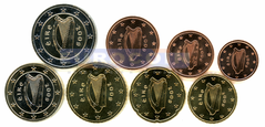 Ирландия набор евро 2009 UNC
