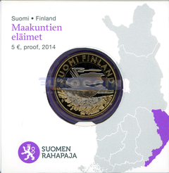 Финляндия 5 евро 2014 Карелия II PROOF