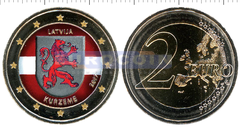 Латвия 2 евро 2017 Курземе (C)