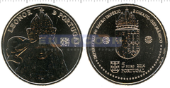Португалия 5 евро 2014 Королева Леонора