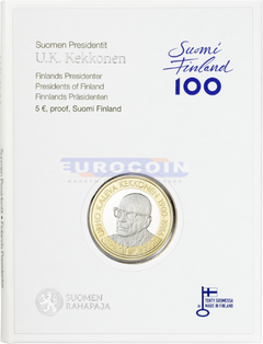 Финляндия 5 евро 2017 Урхо Кекконен PROOF