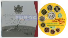 Сан Марино набор евро 2007 (9 монет)
