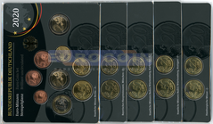 Германия набор евро 2020 BU (5 x 9 монет)