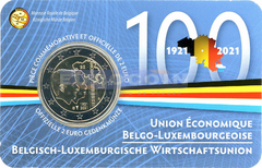 Бельгия 2 евро 2021 Экономический союз BU