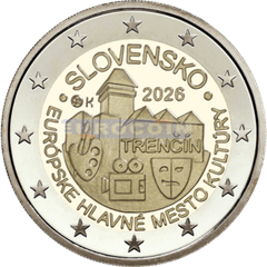 Словакия 2 евро 2026 Тренчин