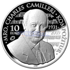 Мальта 10 евро 2014 Чарльз Камиллери