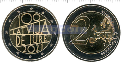Латвия 2 евро 2021 Признание республики