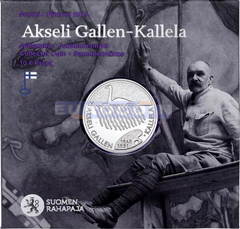 Финляндия 10 Евро 2015 Аксели Галлен-Каллела