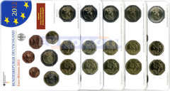 Германия набор евро 2012 BU (5 x 9 монет)