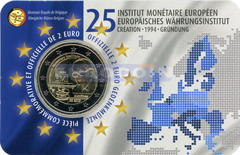 Бельгия 2 евро 2019 Европейский валютный институт BU