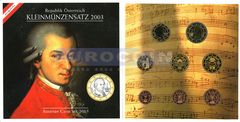 Австрия набор евро 2003 BU (8 монет)