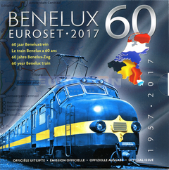 Бенилюкс набор евро 2017 (3 х 8 монет)