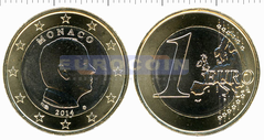 Монако 1 евро 2014 Альберт II