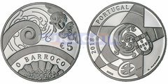 Португалия 5 евро 2018 Барокко PROOF