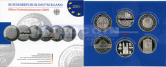 Германия набор 10 евро 2005 (6 монет)