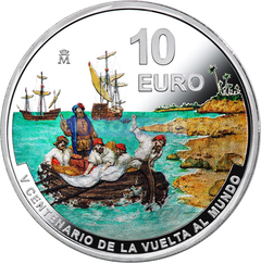 Испания 10 евро 2021 Кругосветное плавание III