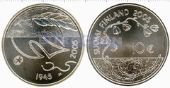 Финляндия 10 евро 2005, 60 лет мира BU