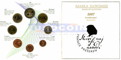 Словения набор евро 2007 BU (8 монет)